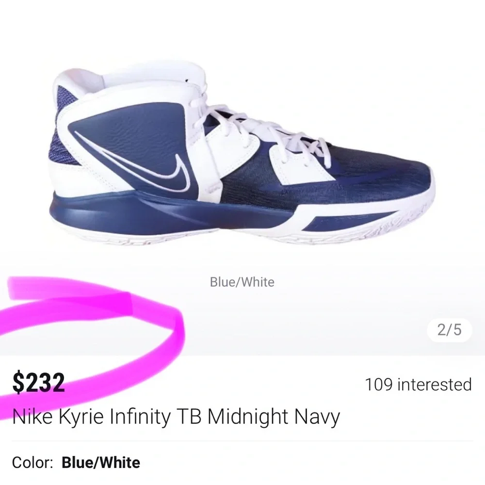 Nike‎ Kyrie Infinity TB | Color: Midnight Navy | NEW/NWOB!! 🏀💙🏀💙